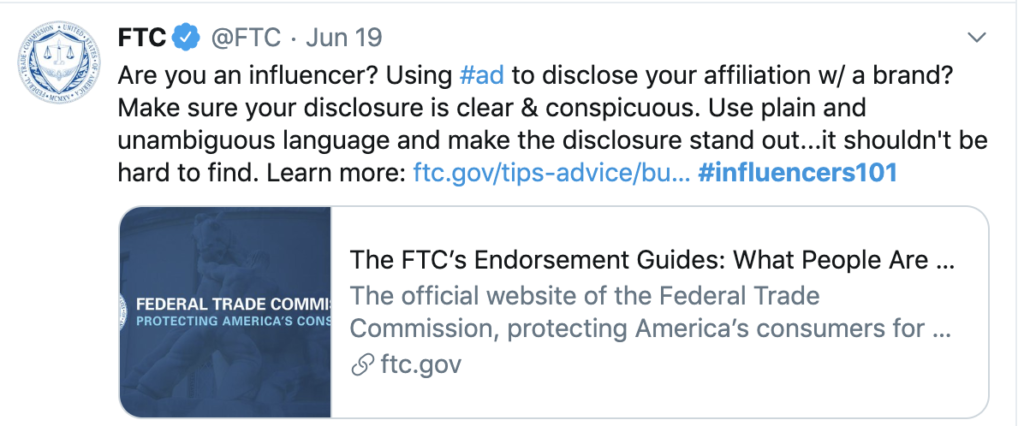 FTC Advertising Guidelines for Creating Sponsored Content